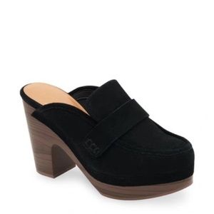 Splendid VINA SUEDE PLATFORM CLOG IN BLACK